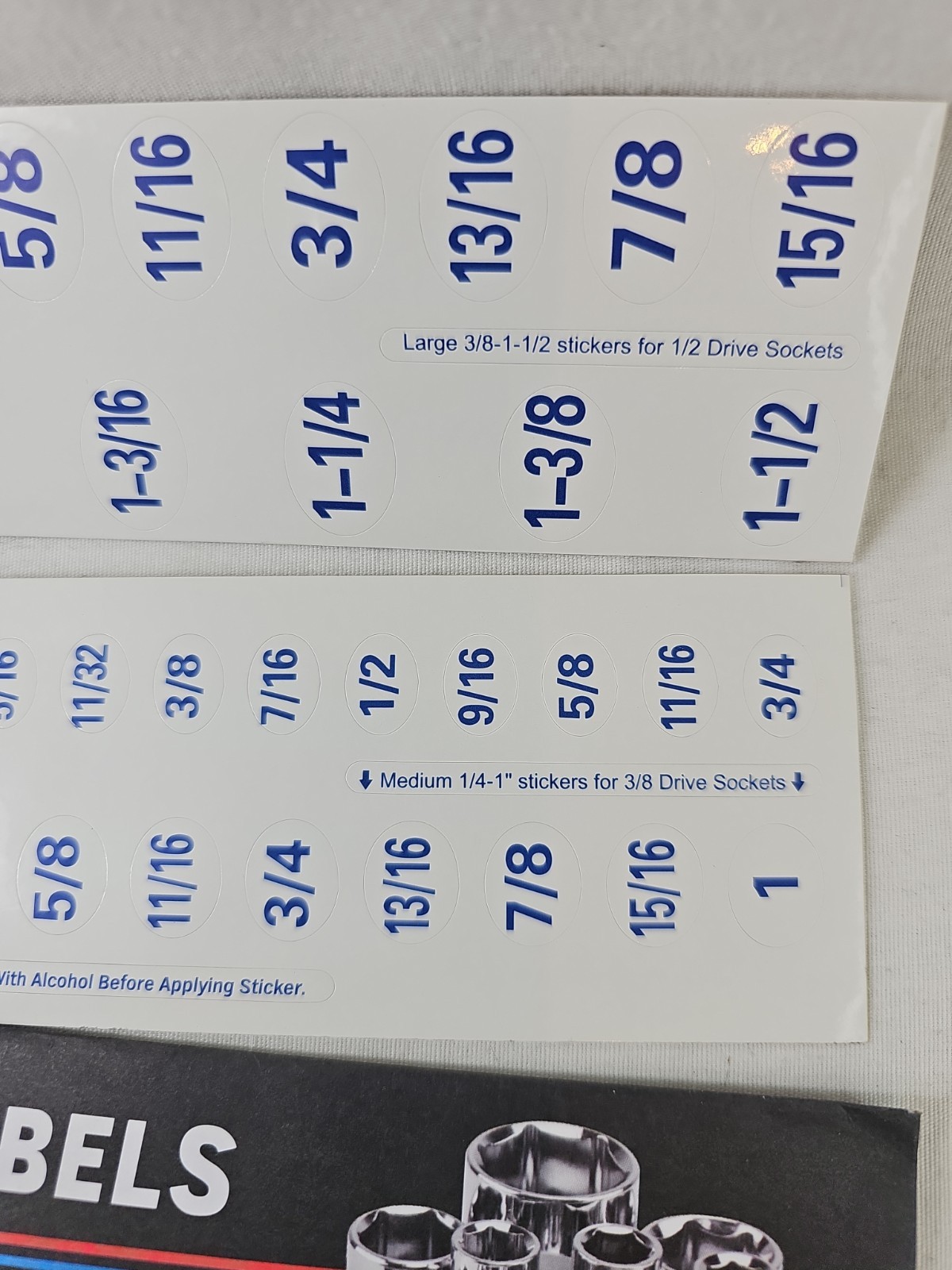 NEW! Socket Labels for SAE and METRIC – Label your socket sets!
