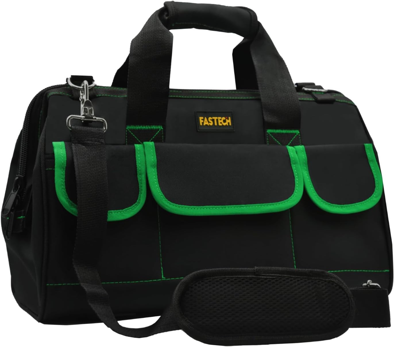 20 Inch Tool Bag with Comfortable Shoulder Straps, Waterproof Wide Mouth Tool Ki