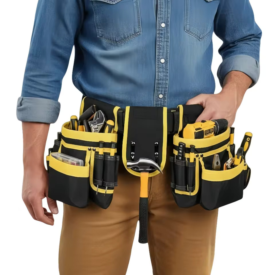 ToughBuilt Multifunctional Tool Belt – Electrician Waist Pouch Organizer