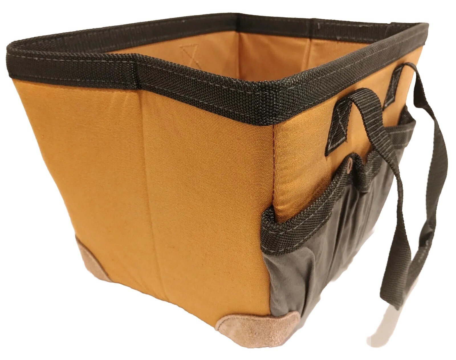 Dickies 12 Inch Durable Canvas Tool Tote Storage Bin Organizer Tan/Gray – 57036