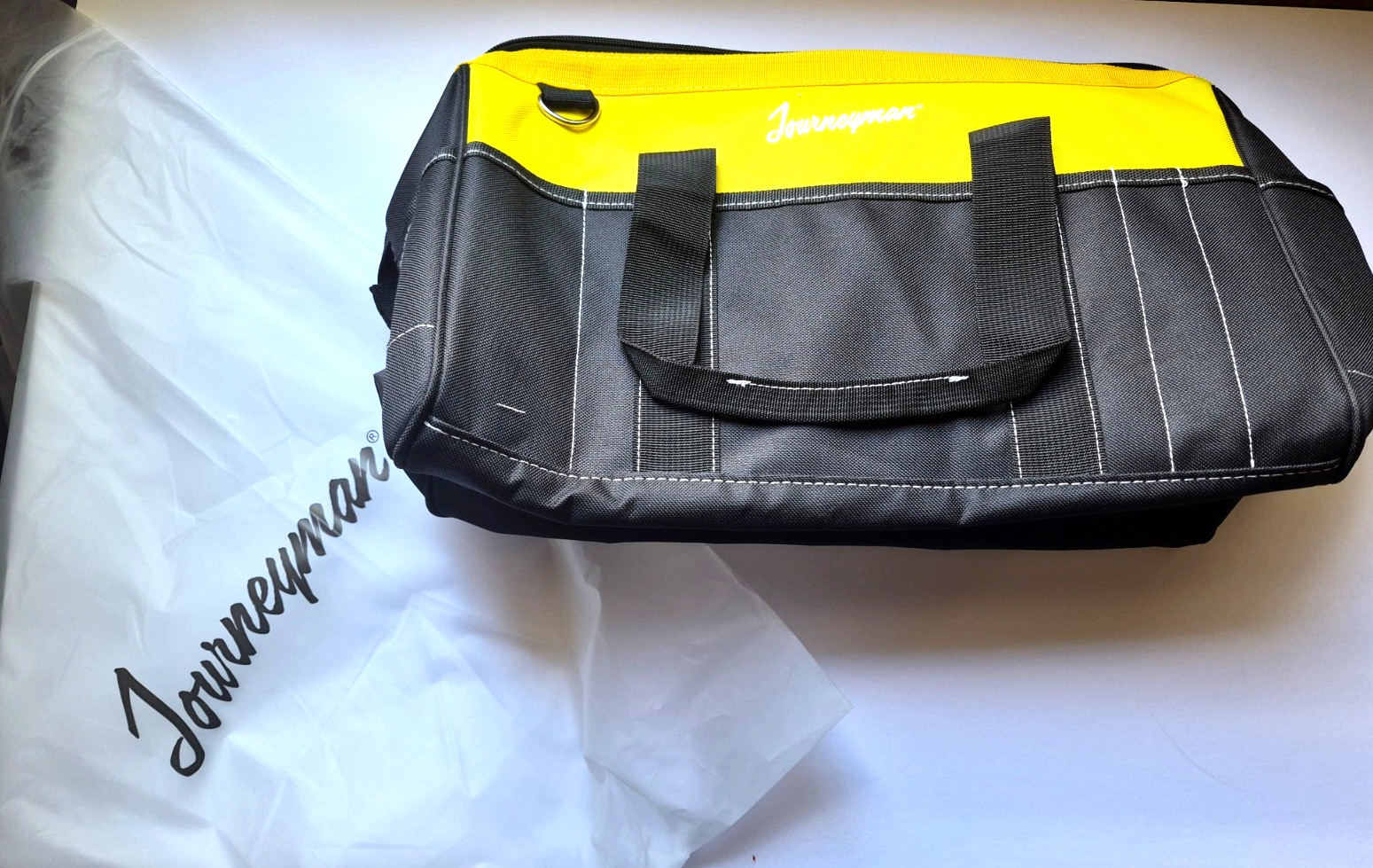 Journeyman Canvas Tool Bag Yellow/Black 10 x 10 x 16 Shoulder Strap New