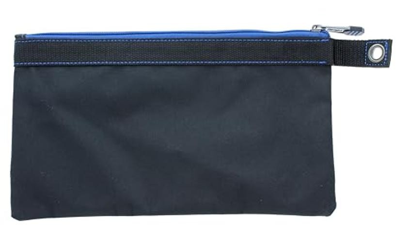 IDEAL Electrical Flat Zipper Tool Pouch, Black – Durable 12.5 X 7 Inches
