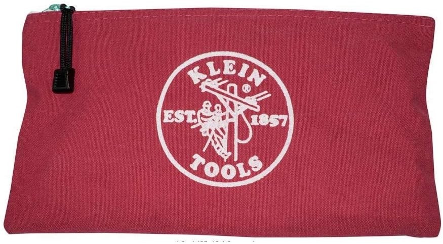 5141 Zipper Tool Bag Pouch Bank Deposit Canvas Utility 12.5 x 7-Inch