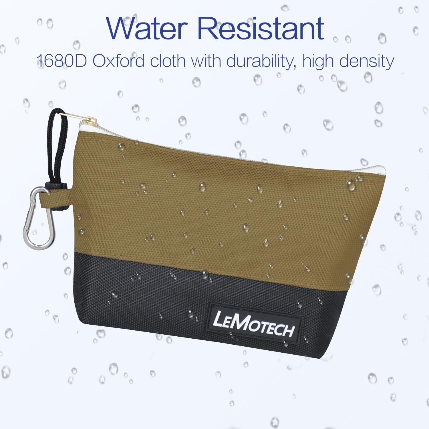 Tool Pouches with Zipper, Water Resistant Small Tool Bags, 1680D Oxford Utili…