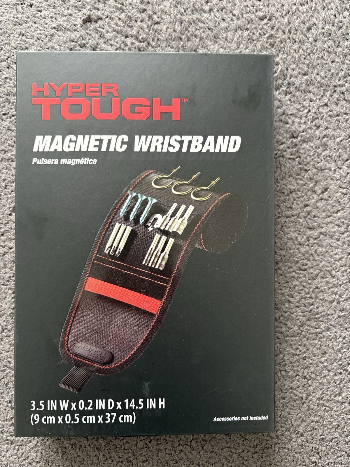 Hyper Tough Magnetic Wristband With Tool Pocket & Breathable Mesh NEW Sealed Pac