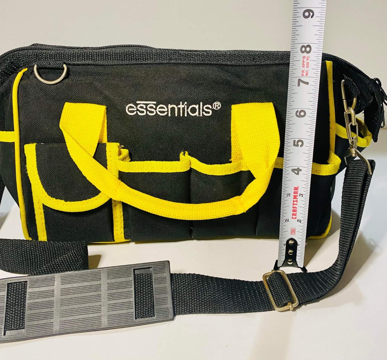 GreatNeck 21044 Essentials Black And Yellow Tool Set Bag