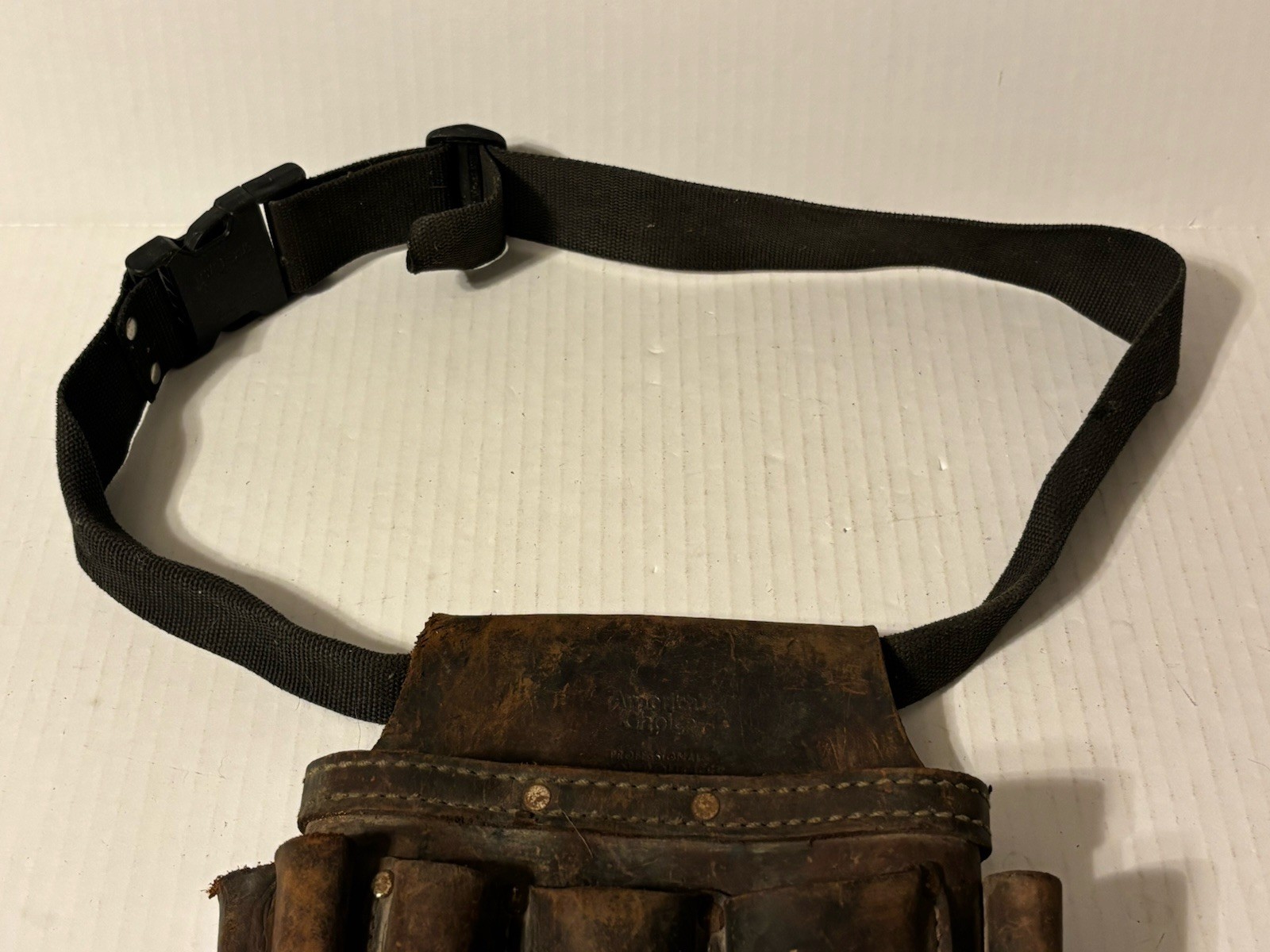 Tool Belt Pouch Leather Americas Choice Professional A521 Only 9 Pocket VTG