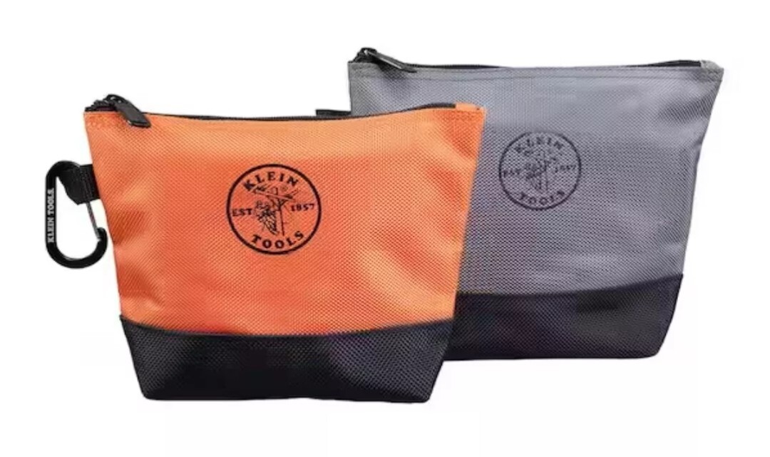 Klein Tools 2 Pack 9 in. Stand-Up Zipper Tool Bag New in Package