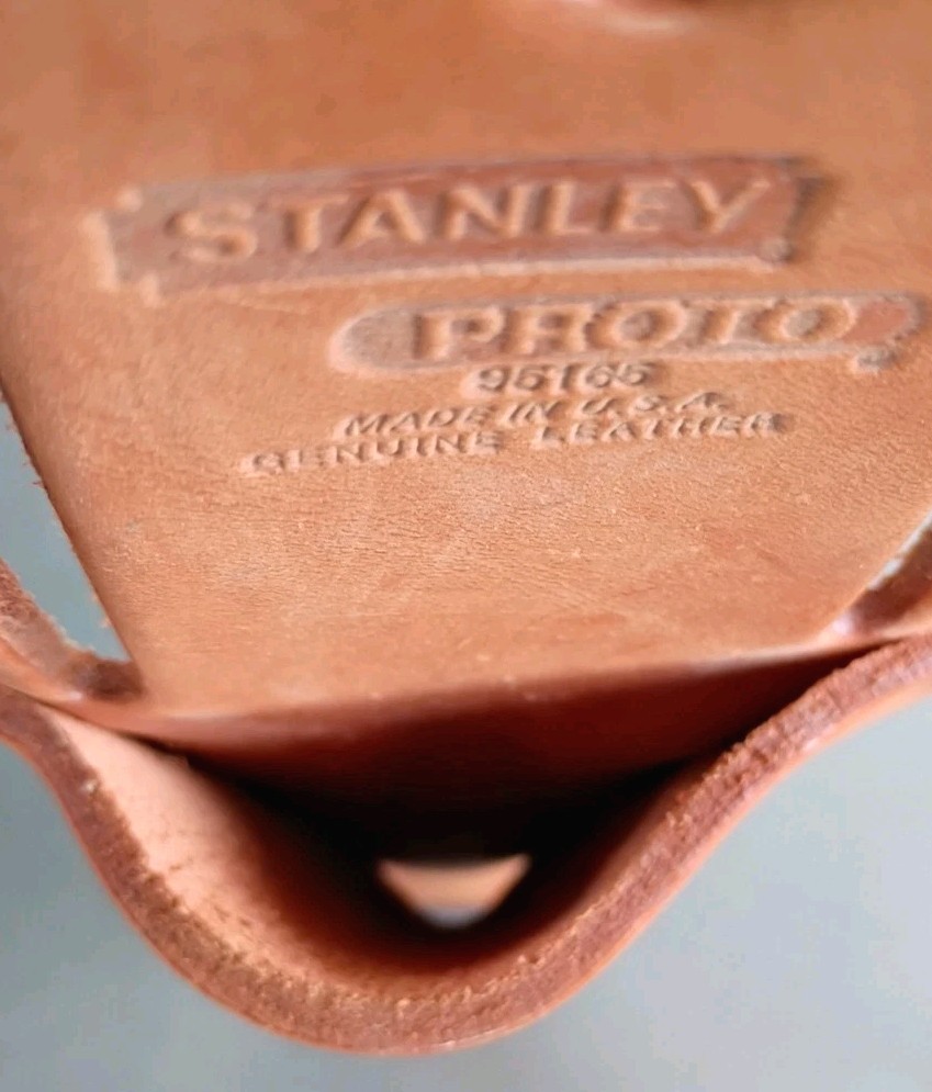 Vintage STANLEY PROTO 95165 Leather Plier Tool Holder for Belt. *NICE*