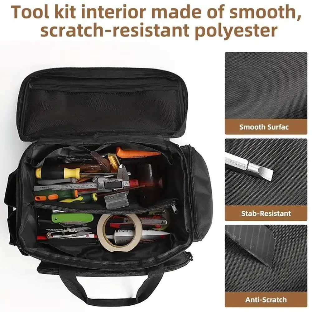 14″Durable Heavy Duty Durable Portable Tool Storage Bag Organizer Large capacity
