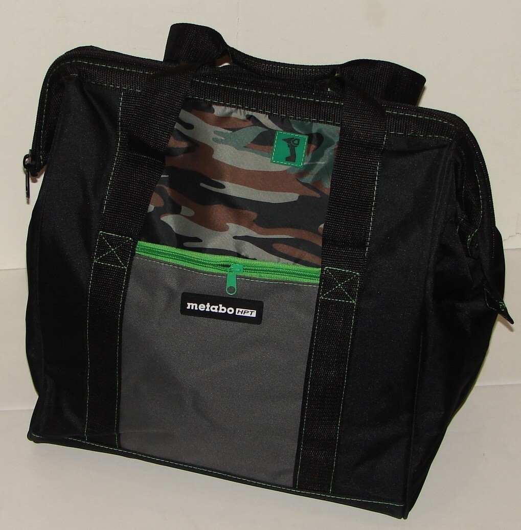 Metabo 372294M HPT 14X11X14″ Inside dims Contractor Canvas Tool Bag – Black/Camo