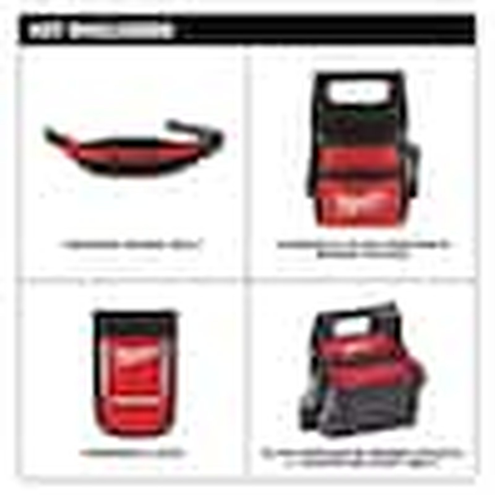 Milwaukee Adjustable Electricians Work Waist Tool Belt 48-22-8110