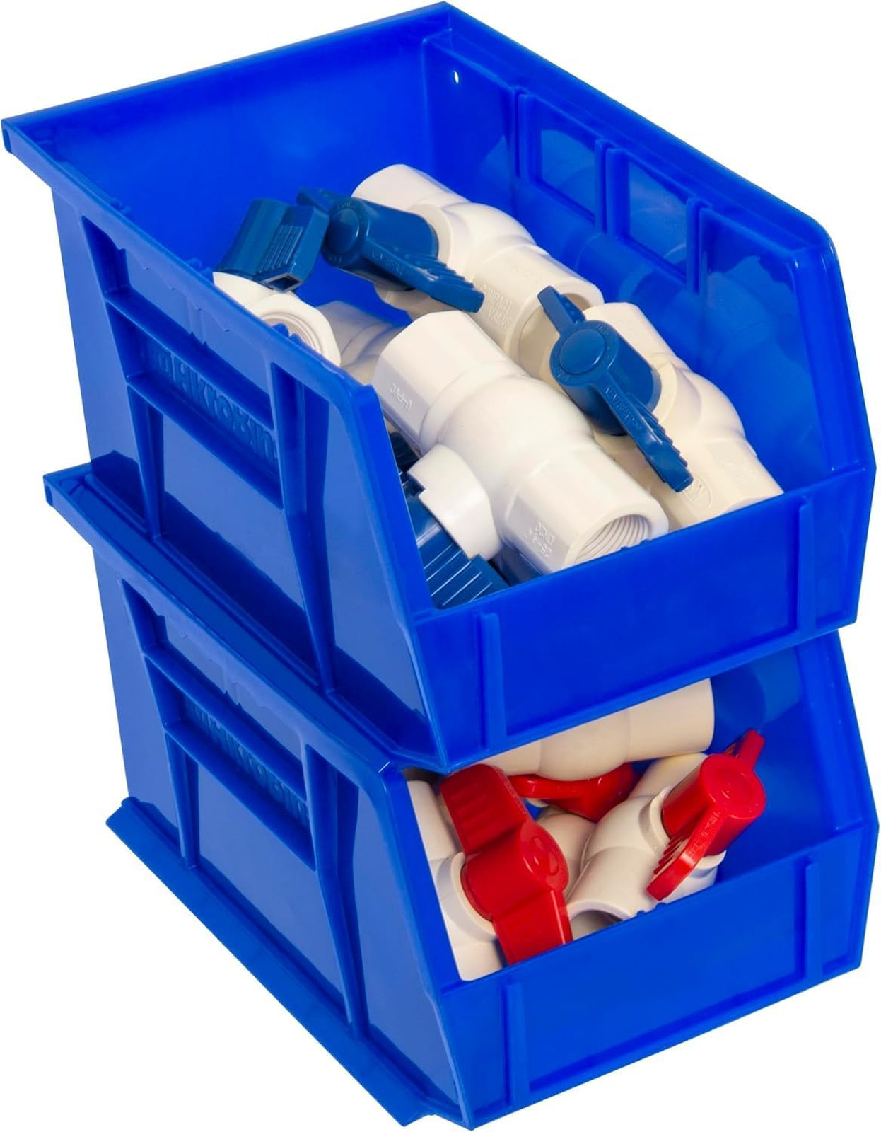 Stackable plastic storage bins 30237 AkroBins space-saving organizer bins for