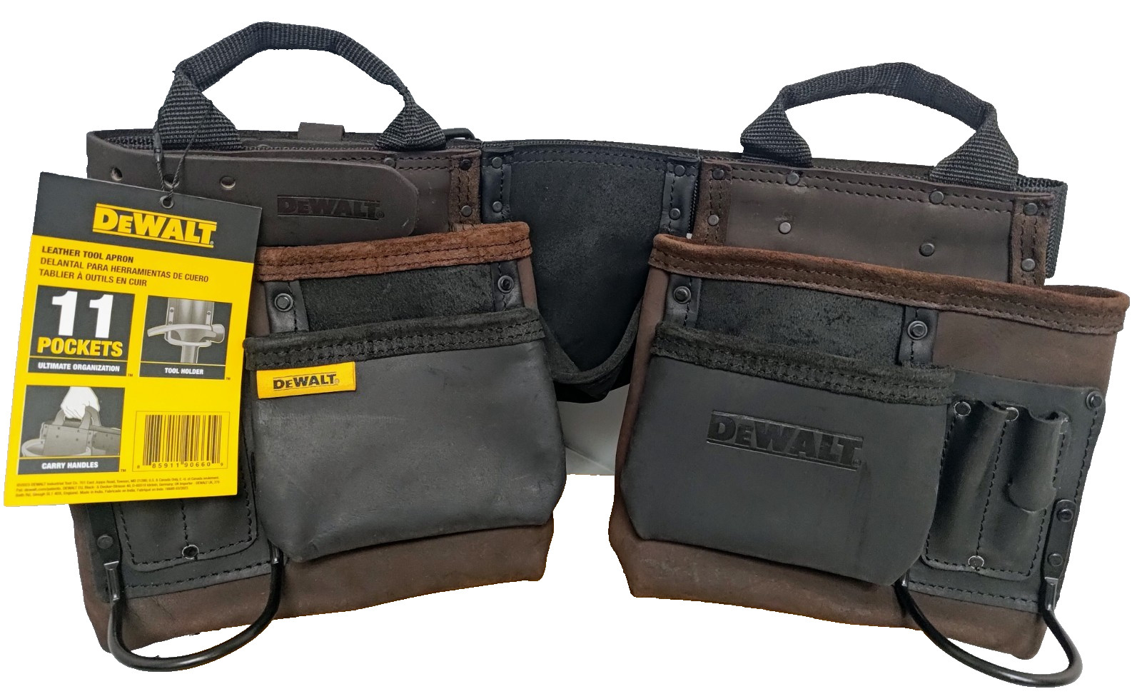 DeWalt DWST550112 Leather Tool Rig Apron 11-Pockets