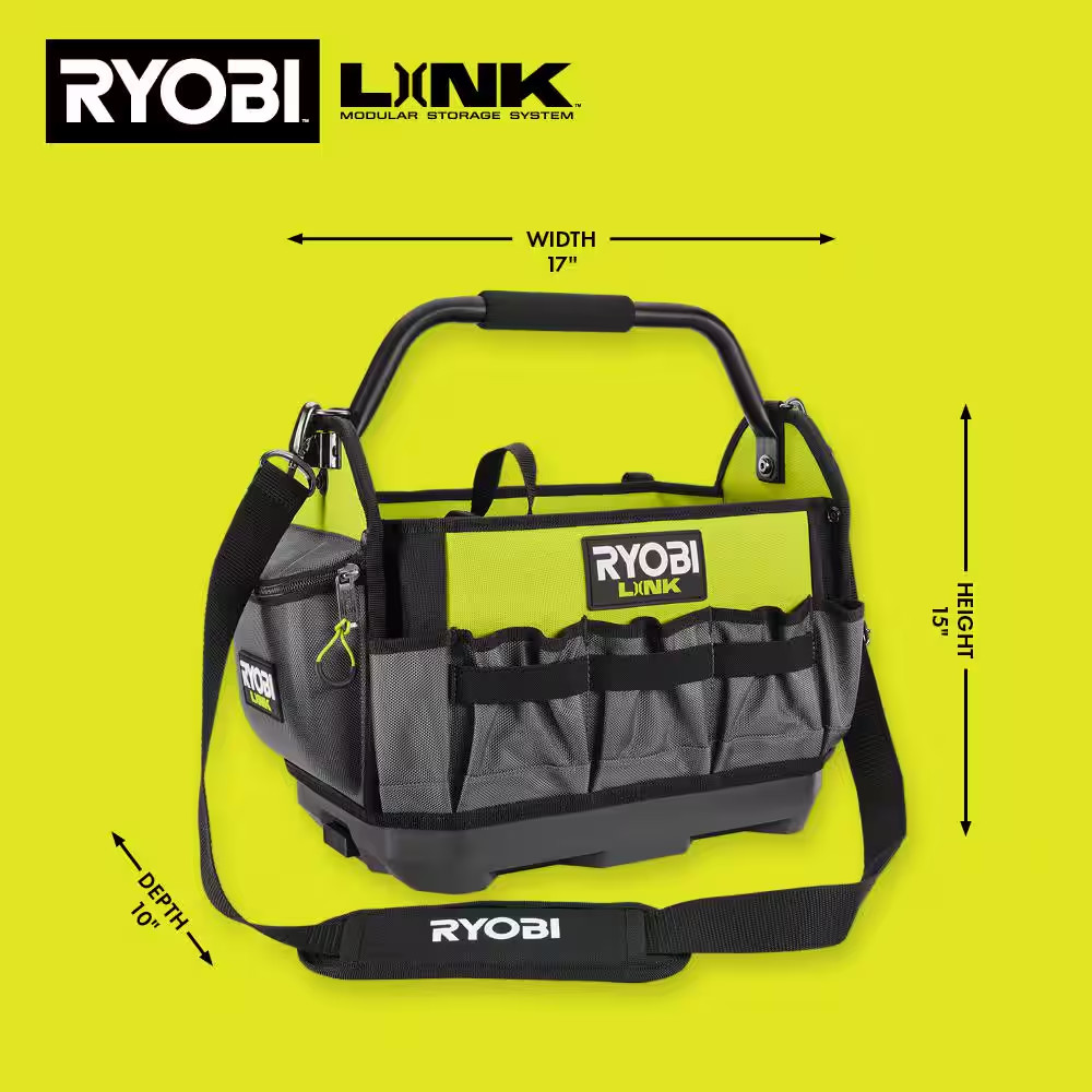 NEW Durable Portable and Compatible with RYOBI LINK System Tool Bag 42 Pockets