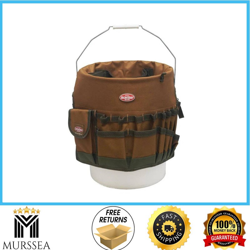 bucket tool organizer bag garden 30 pocket 5 gallon assorted storage work home