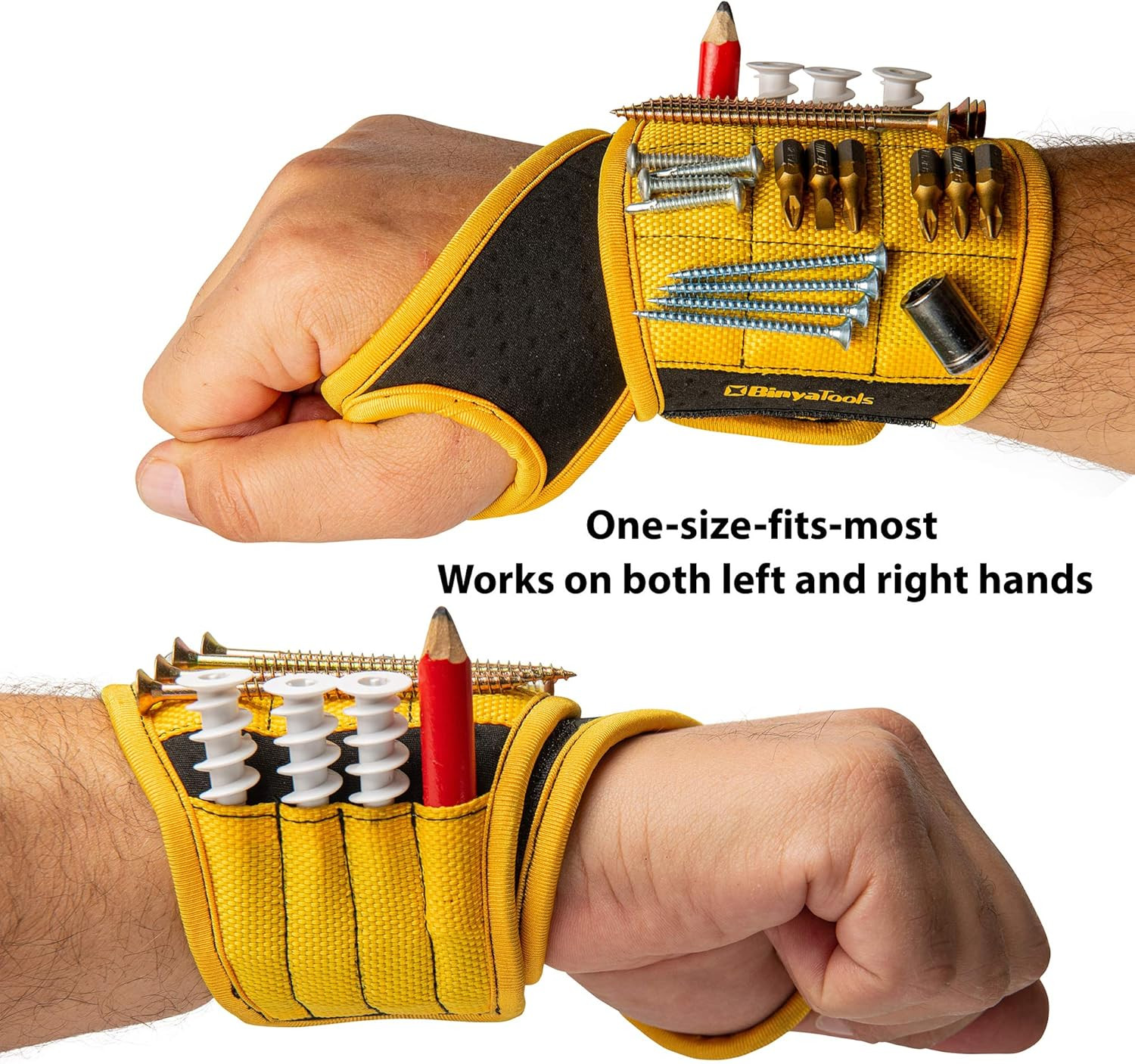 Magnetic Wristband for Tools Gift for Him Magnet Screw Holder Wrist Support Keep