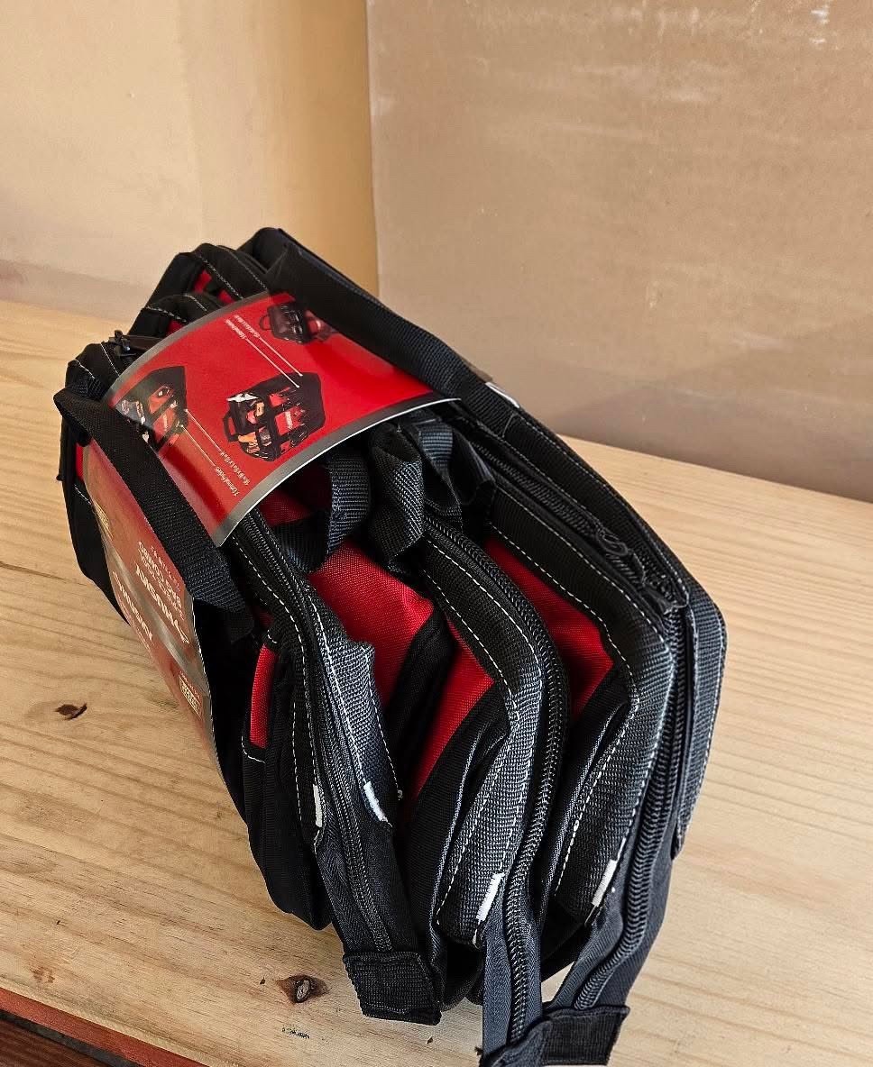 Husky 3 Tool Bag Combo Set -12 Inch 15 Inch & 18 Inch Bags Water Resistant