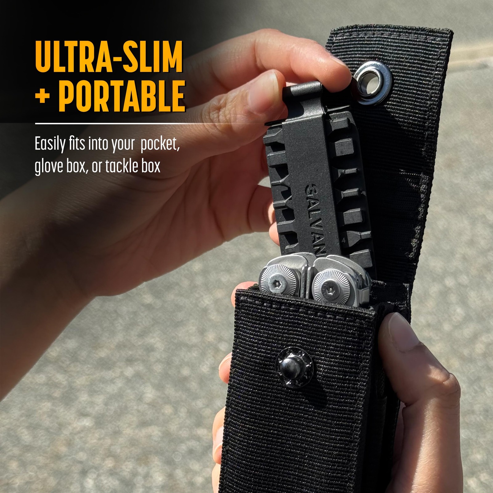 Nylon Sheath for MultiTools with 21 Flat End Screwdriver Bits and Holder Cas…