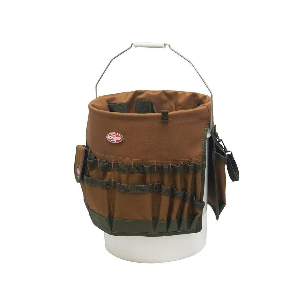bucket tool organizer bag garden 30 pocket 5 gallon assorted storage work home