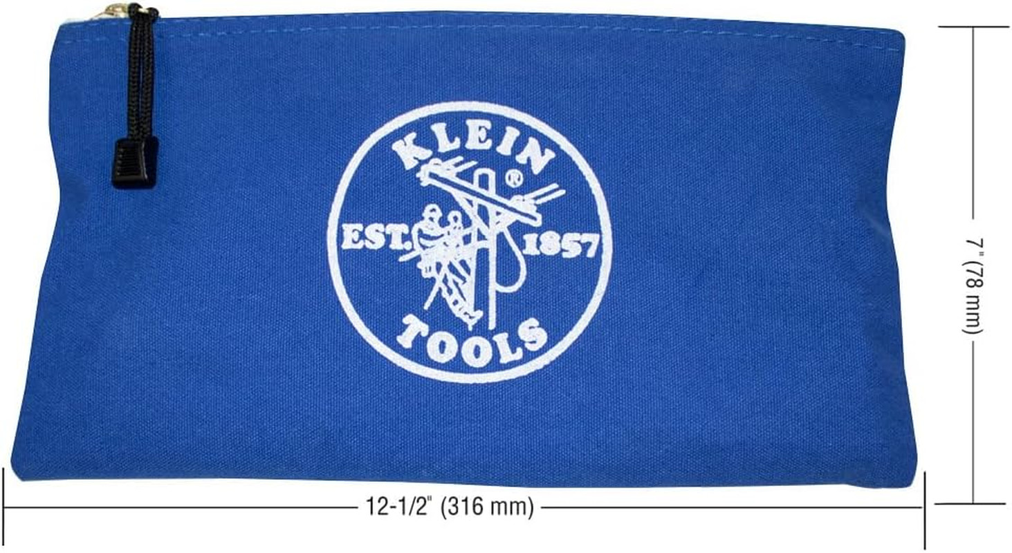 5140 Canvas Zipper Bag, Tool Pouch, Tool Bag, Utility Bag, Bank Deposit Bag, 12.