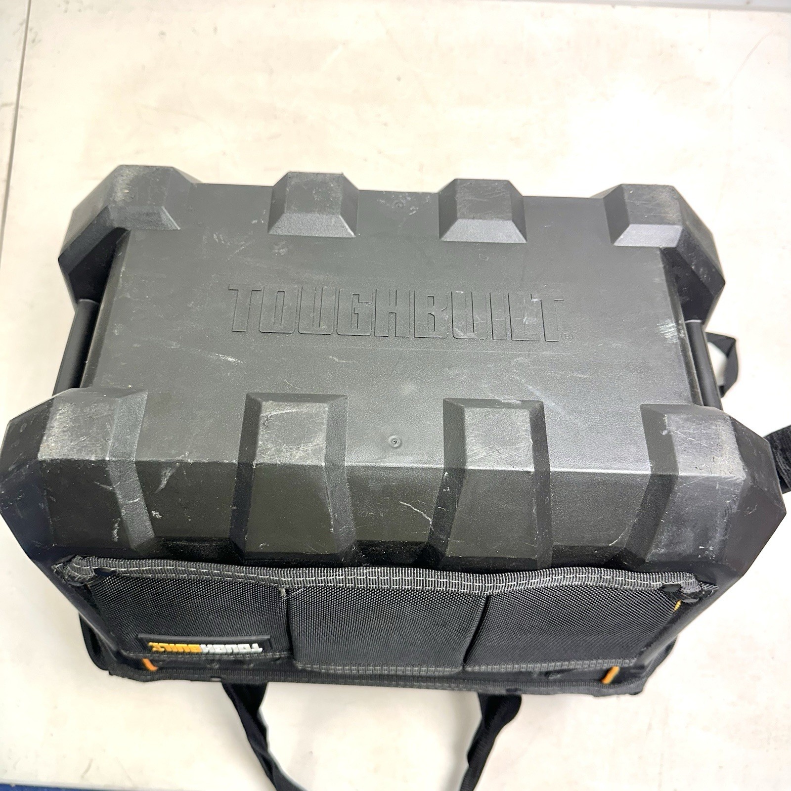 ToughBuilt L Massive Mouth Black Waterproof Storage Clip Pouches Tool Bag 238189