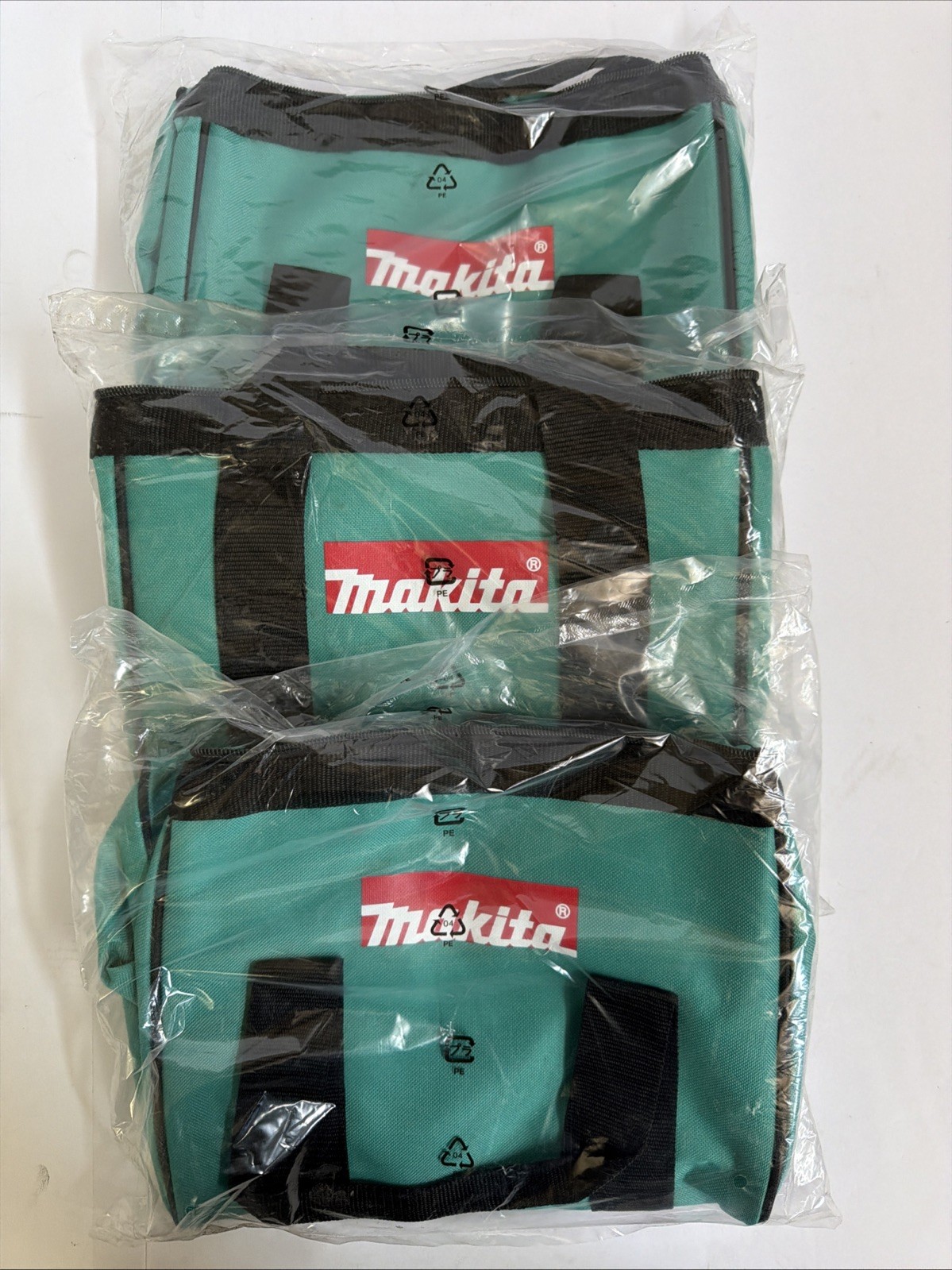 (3) Makita Blue 11″x 9″ x 11″ Tool Bags / Case For 18V Drill, Saw, Grinder Volt