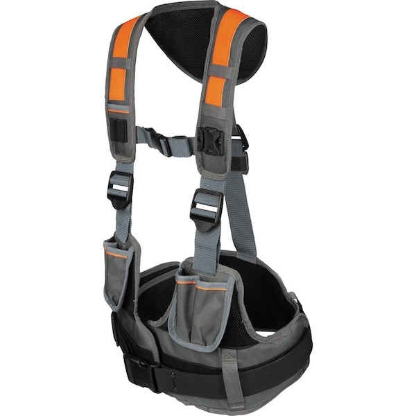 Klein Tools 55828Mb Tool Vest, Modbox, Gray, Ballistic Nylon, 4 Pockets