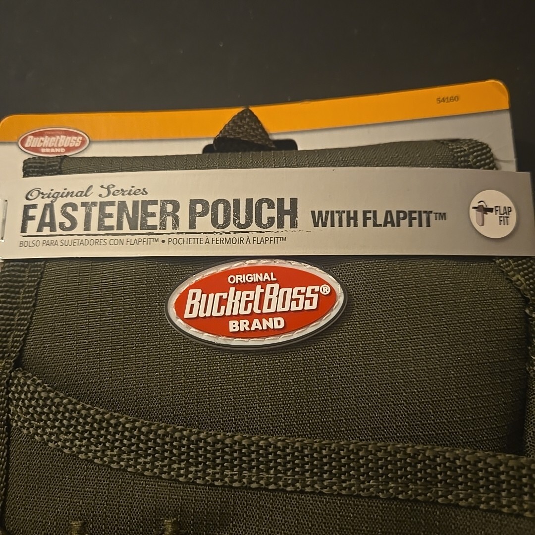 Bucket Boss 54160 Tool Pouch, Tool Pouch, Green, Polyester, 1 Pockets