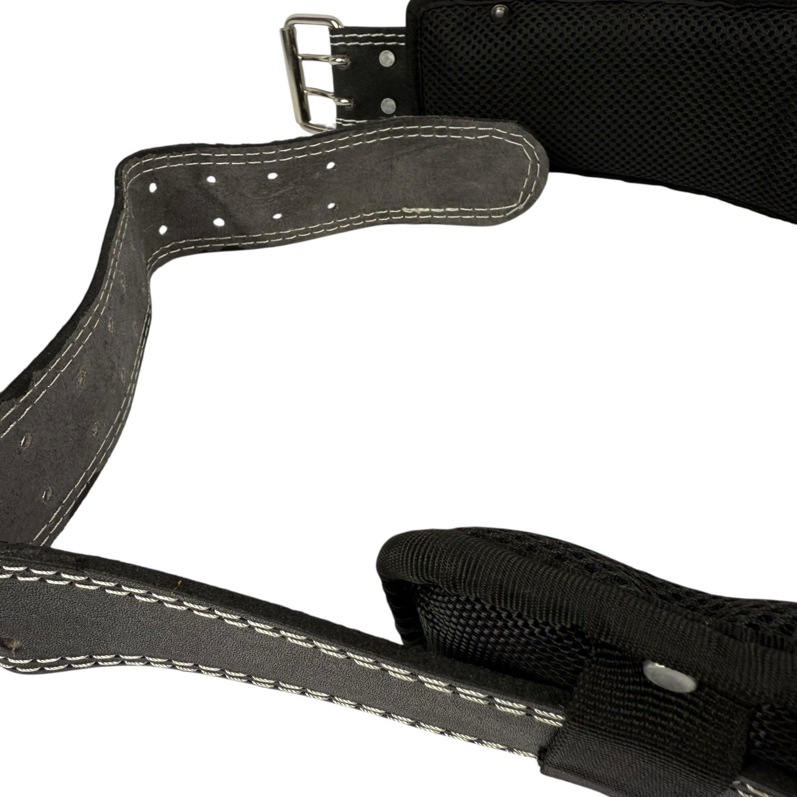 Leather Gold Padded Tool Belt 2115L with Adjustable 5″ Back Support Large wit..