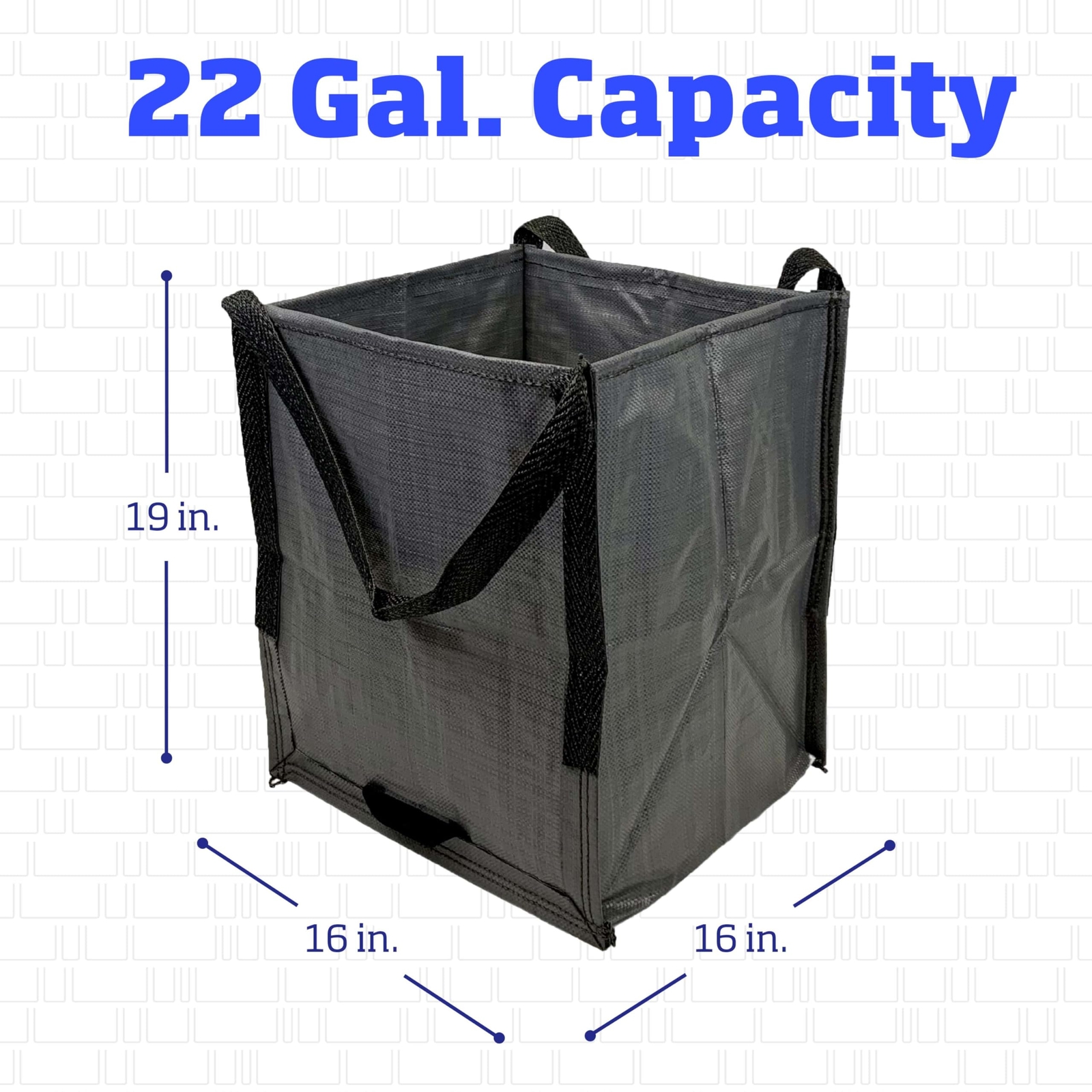DURASACK Heavy Duty Storage Tote Bag 22-Gallon Rugged Woven Polypropylene Moving