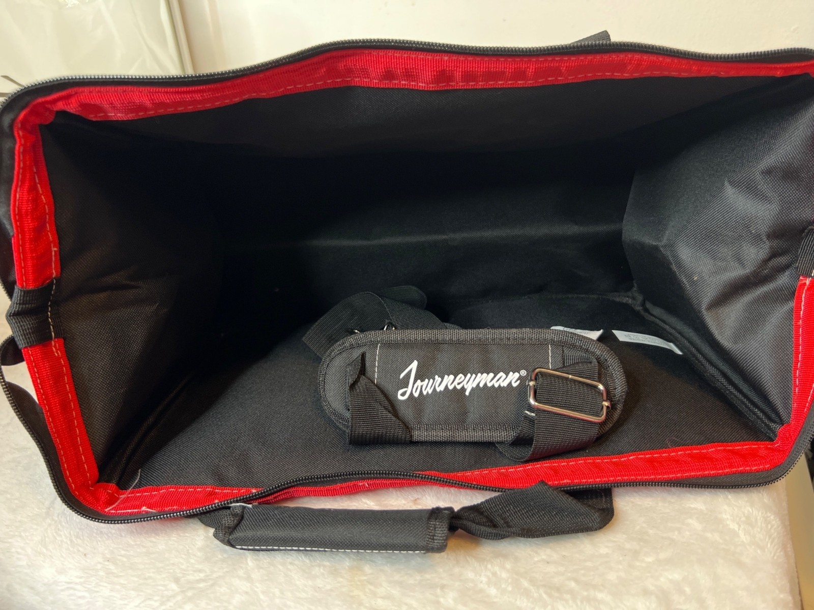 Journeyman Collection tool Bag Mechanic New Black Red Canvas Technician