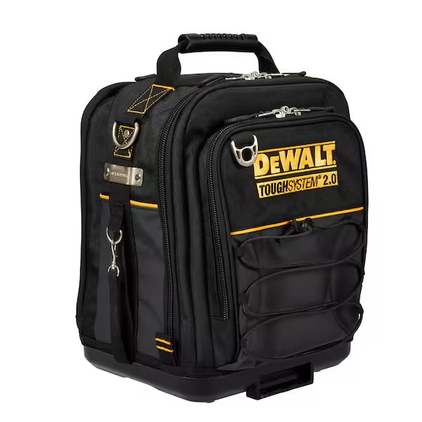 DEWALT TOUGHSYSTEM 2.0 Compact Tool Bag, 11 in., 25 Pockets, Modular, Black