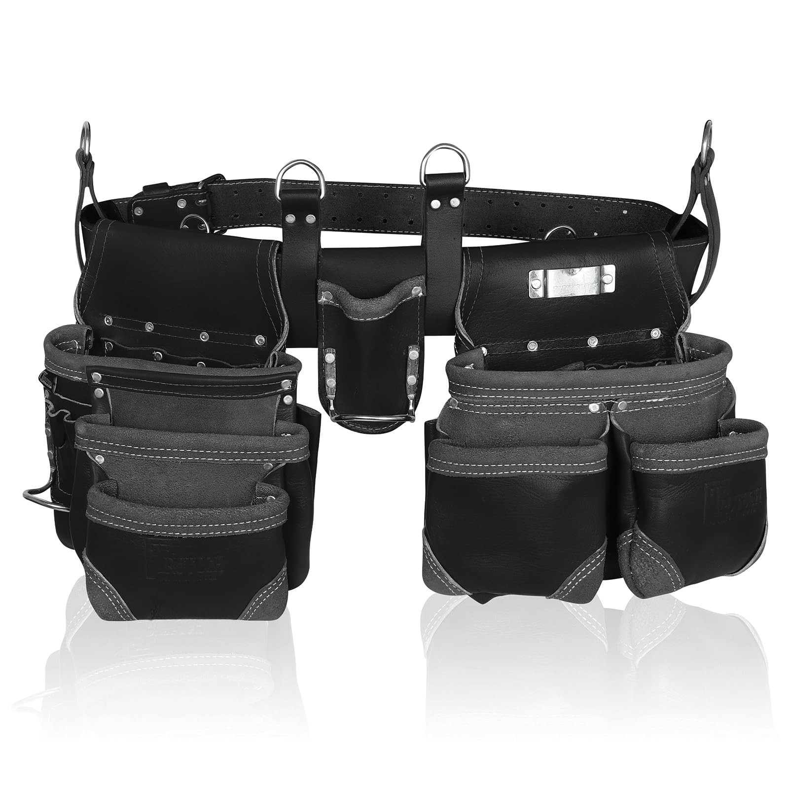 TRUTUCH Grain Leather Tool Belt | Tool Rig Set | Tool Pouch | Drywall Tool Belt