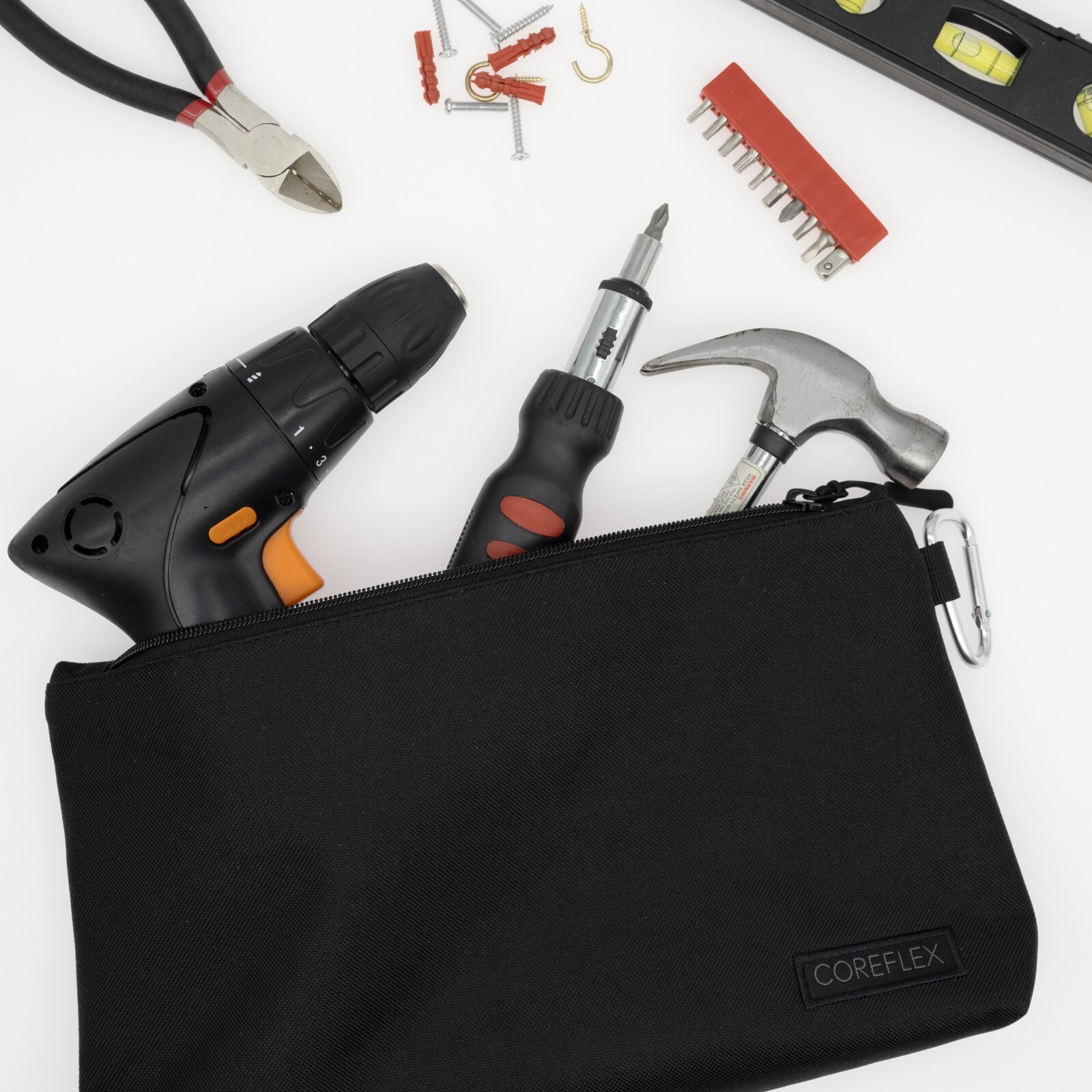 Coreflex Tool Pouch Zipper Bag, Tool bag with 3Pack Multi size