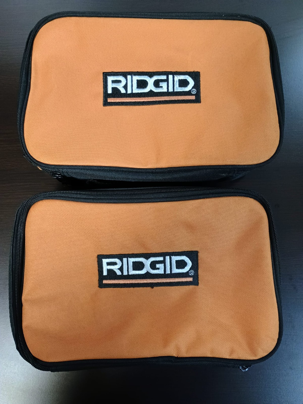 RIDGID Flat Tool Bag 2 Pack 11x8x3 Contractor Storage Organizer New
