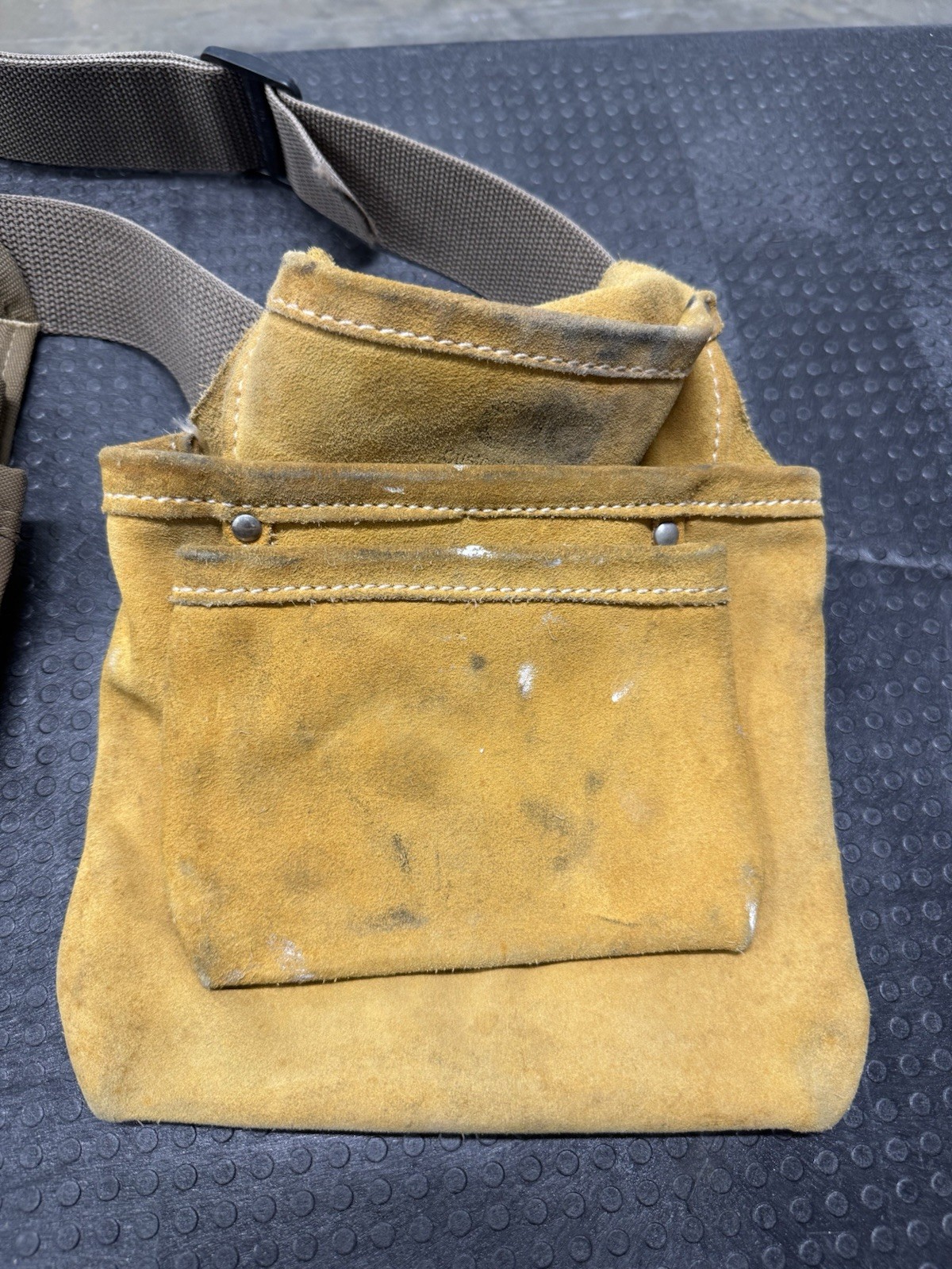 McGuire-Nicholas Leather Tool Belt Brown with Multiple Pouches