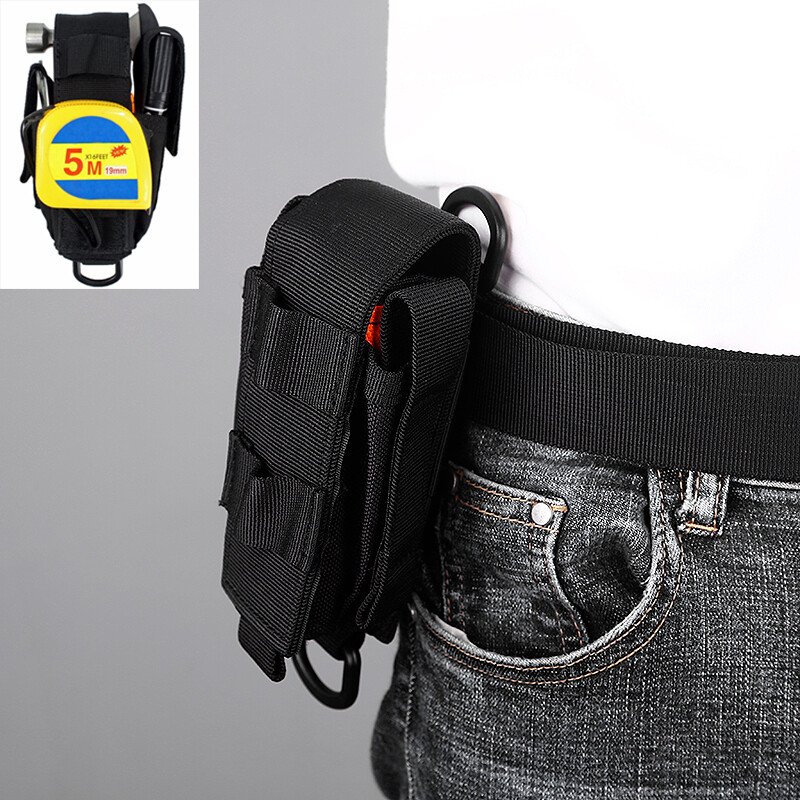 Tactical Tools Pouch Belt Loop Pocket EDC Pocket Organizer for Flashlight/Knife