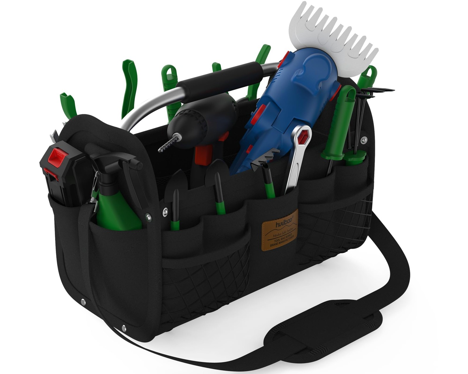 16 Inch Open Top Tool Bag, Waterproof Heavy Duty Tool Tote, Portable Storage …