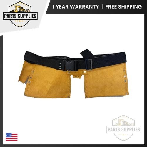 11 Pocket Leather Tool Belt w/ Quick Release Buckle Carpenter Construction Pouch