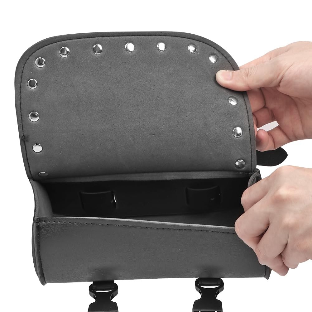 Handlebar Bag Motorcycle Front Fork Bag Tool Storage Pouch Universal Fit for …