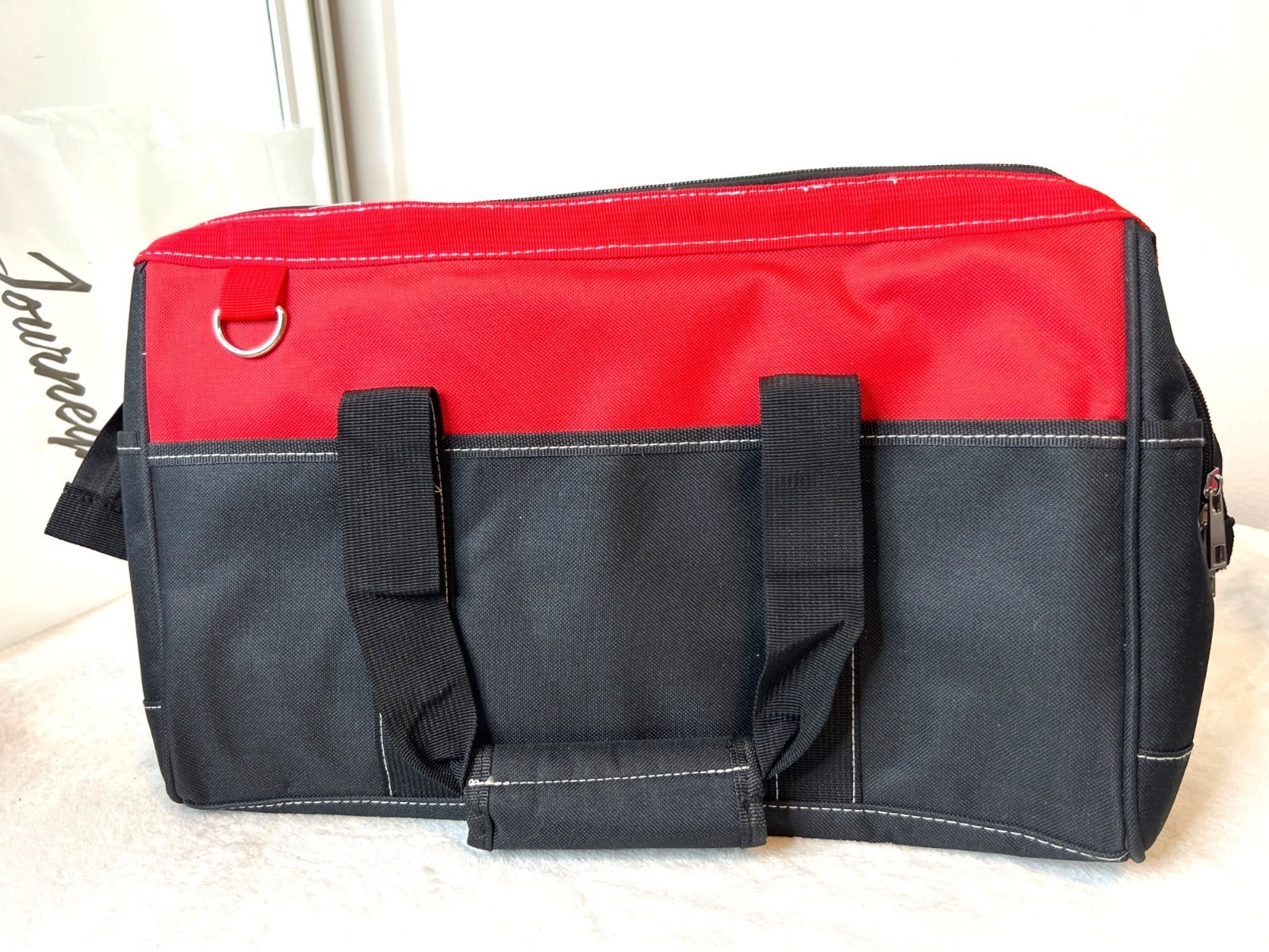 Journeyman Collection tool Bag Mechanic New Black Red Canvas Technician