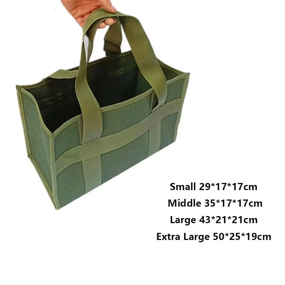 High Strength Handheld Tool Bag Portable Canvas Garden Storage Bag Lightweight D