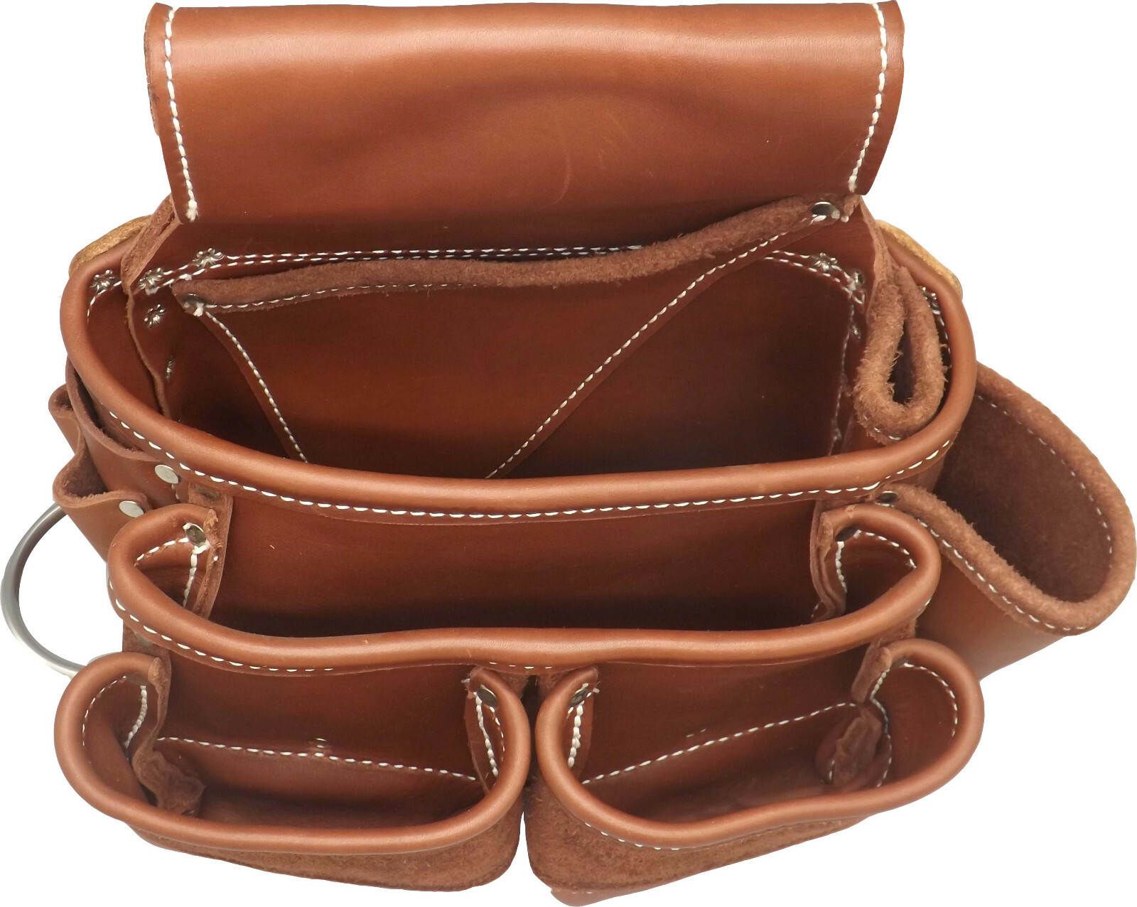 DELUXE LEATHER TOOL POUCHES – Amish Construction Left & Right Work Belt Bag USA