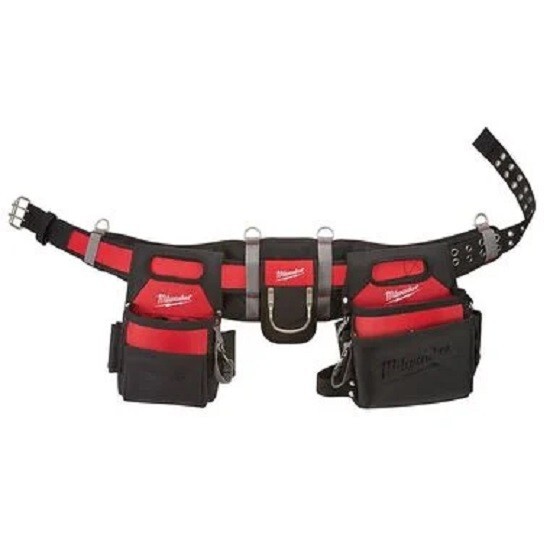 Electricians Portable Adjustable Work Waist Tool Storage Belt and Xl Padded Rig