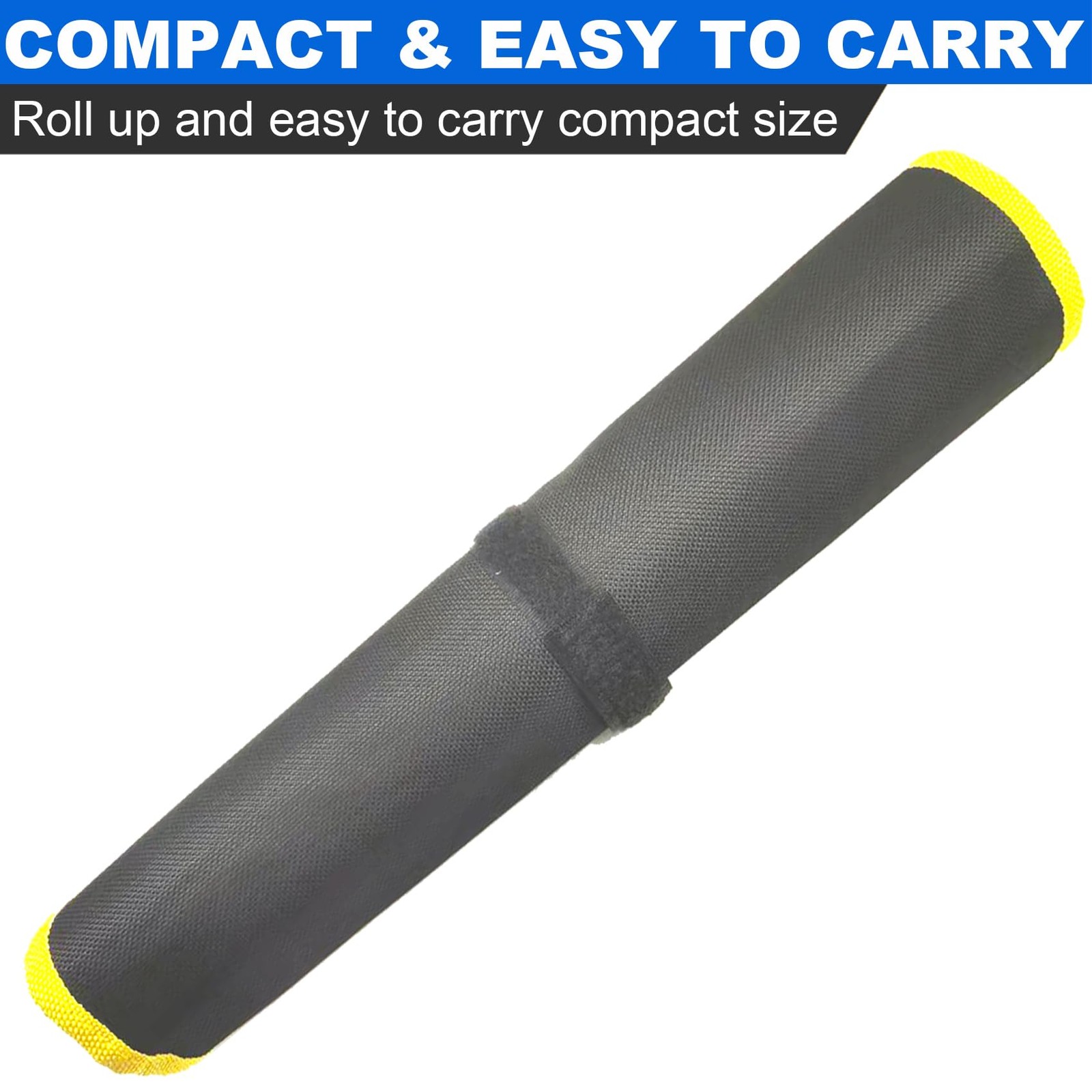 2PCS Wrench Roll Up Pouch, 12 Pockets Metric + 13 SAE, Black