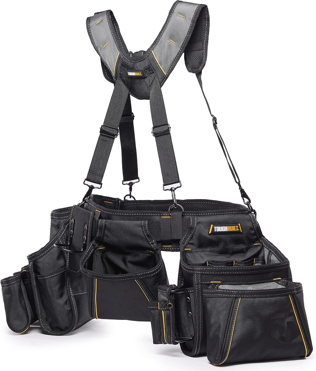 ToughBuilt – Pro Framer Suspension Rig Tool Belt System 2 Large Pouches