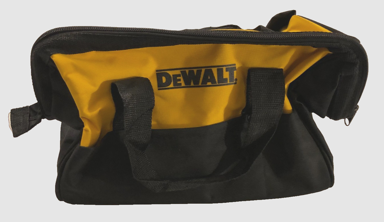 DeWalt Heavy Duty Ballistic Nylon Black Yellow 13″ Tool Bag Unused New