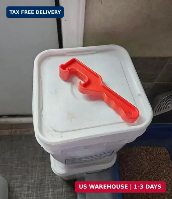 5 Gallon Bucket Opener Tool Large Plastic Lid Remover 12X Leverage