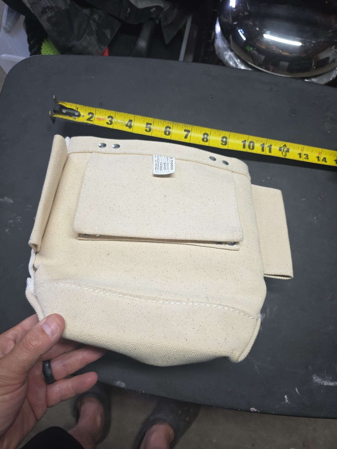 KLEIN TOOLS*5416T*TOOL/BOLT BAG*NEW*BEIGE*TUNNEL LOOP*#4 CANVAS*